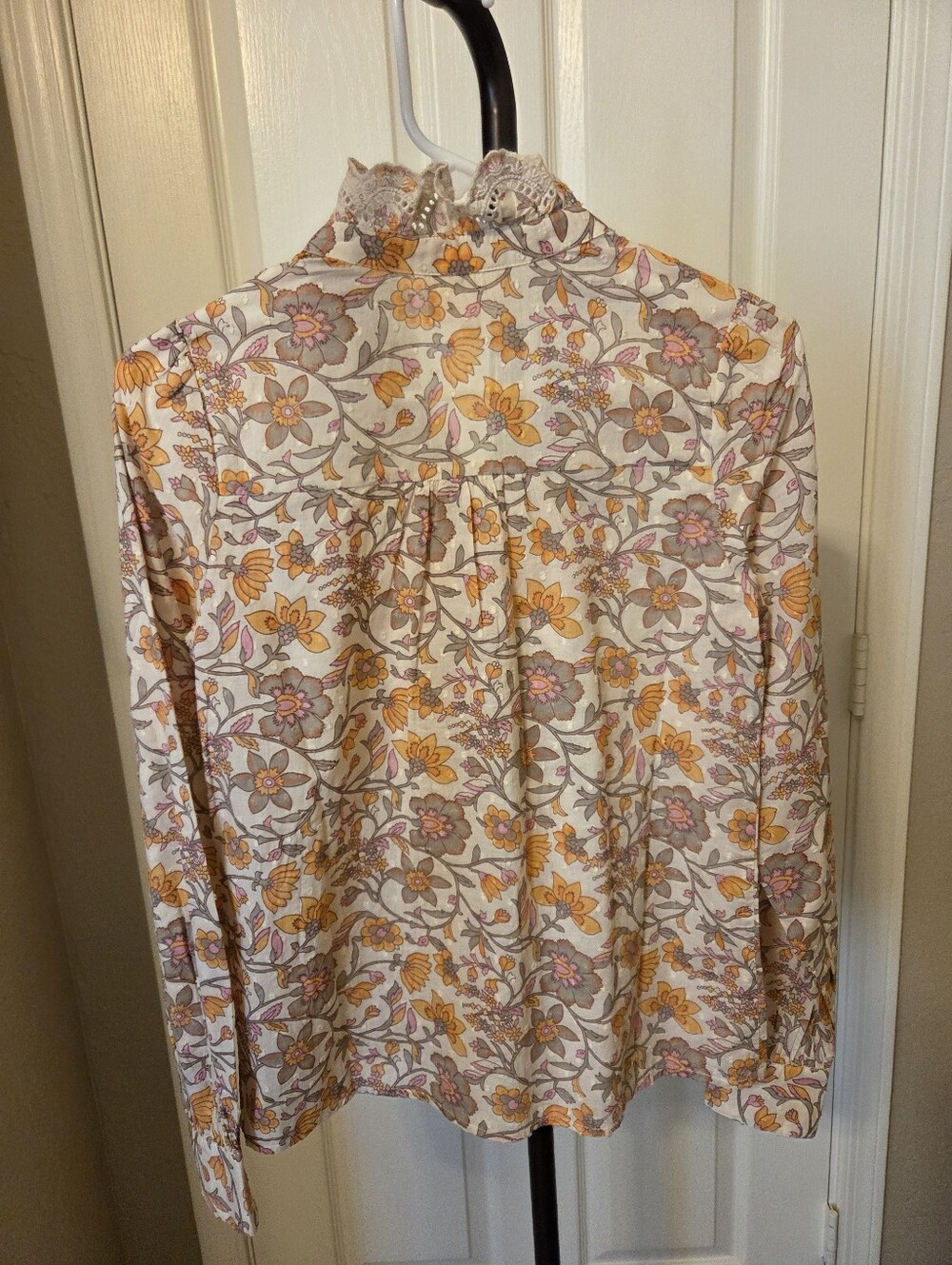 Sezane Chlo Shirt Imprimé Jardin Céleste - Size 32 NWOT - Picture 7 of 7